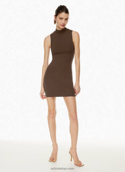 ノースリーブ モックネック ミニワンピース P2L805630 Aritzia Contour モックネック ミニワンピース