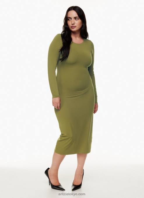 ロングスリーブ ミディドレス P2L805674 Aritzia Contour Crew ロングスリーブ ミディドレス