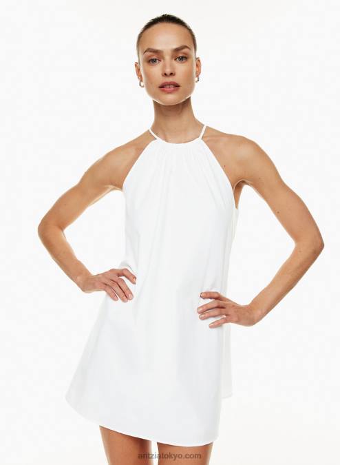 ミニホルターワンピース P2L805696 Aritzia Savile ポプリンワンピース