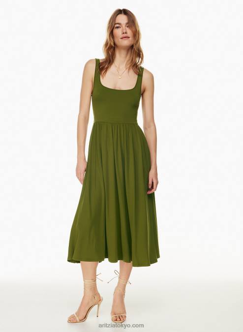 スクエアネックミディタンクドレス P2L805709 Aritzia Market ミディドレス