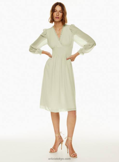 パフスリーブミディティードレス P2L805771 Aritzia Faraway ドレス