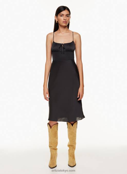 サテンミディドレス P2L805828 Aritzia Bellow ドレス