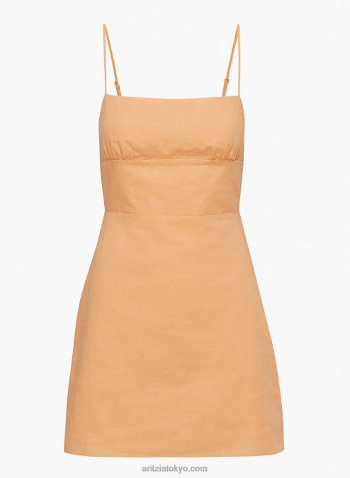 リネンミニドレス P2L805918 Aritzia Quaint Linen ドレス