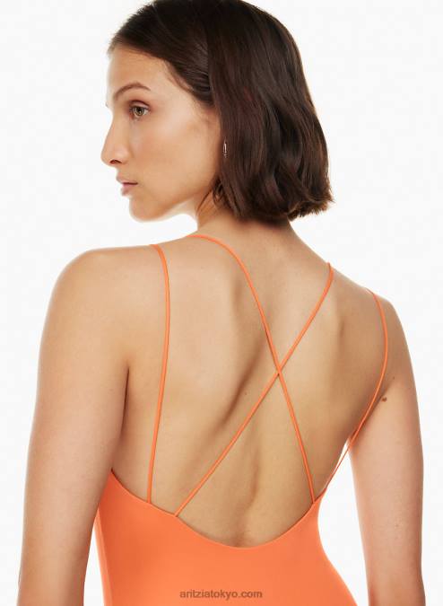 ストラップ付きローバック ミディドレス P2L805935 Aritzia Contour Scoopback ドレス