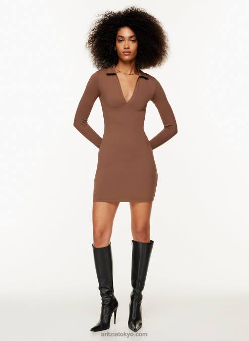 ロングスリーブポロドレス P2L806007 Aritzia Contour Polo Longsleeve Dress