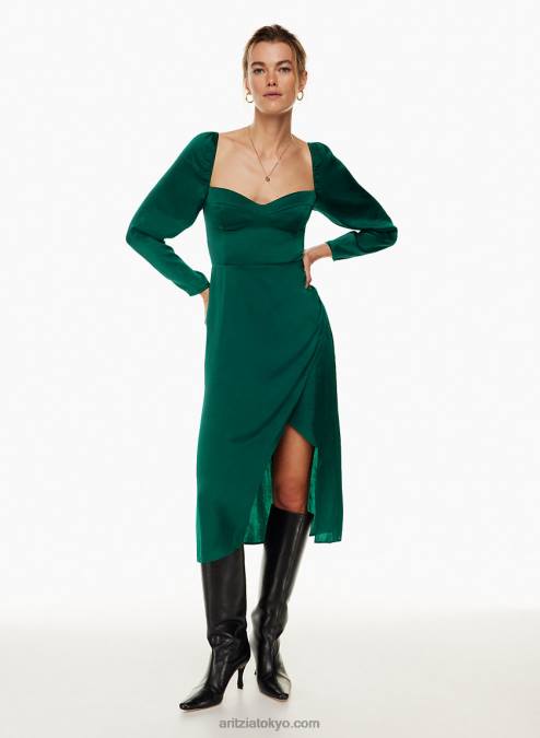 サテンビスチェミディドレス P2L806023 Aritzia マスカレードドレス