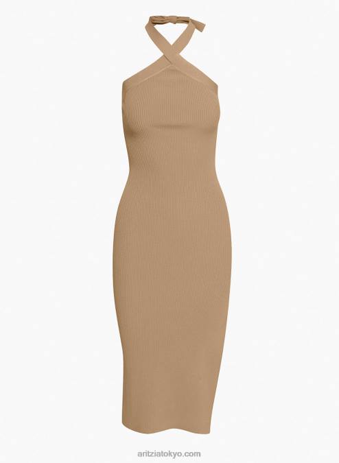 ニットホルターミディワンピース P2L806135 Aritzia Cayenne ホルターワンピース