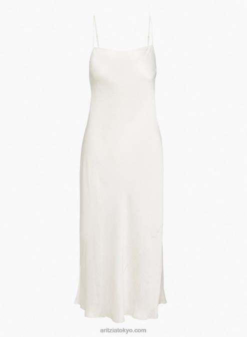 スクエアネックサテンスリップドレス P2L806165 Aritzia Only スクエアスリップドレス