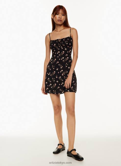 ギャザーバスト ミニ花柄ドレス P2L806179 Aritzia Delilah ミニドレス