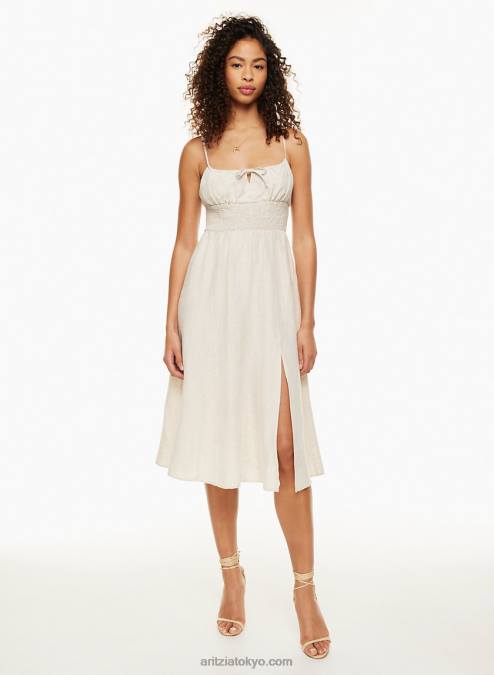スモック リネン ミディドレス P2L806187 Aritzia Genoa Linen ドレス