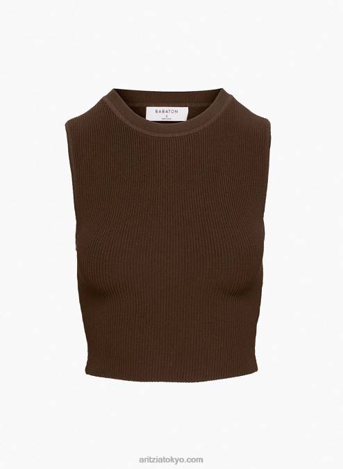 リブクルーネックタンク P2L80631 Aritzia Sculpt Knit Muscle Tank