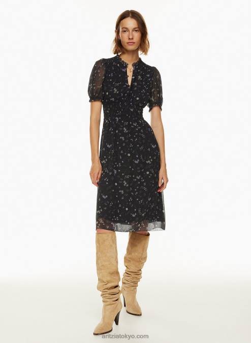 ボタンアップパフスリーブミディドレス P2L806328 Aritzia Daughter Dress