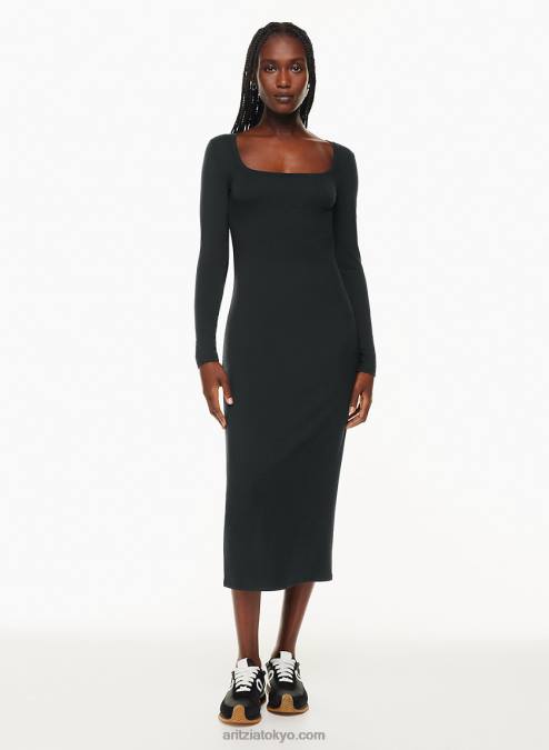 ロングスリーブ スクエアネックドレス P2L806441 Aritzia Roscoe ドレス
