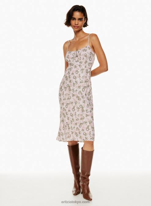 ギャザーバストミディドレス P2L806659 Aritzia Bellow ミディドレス