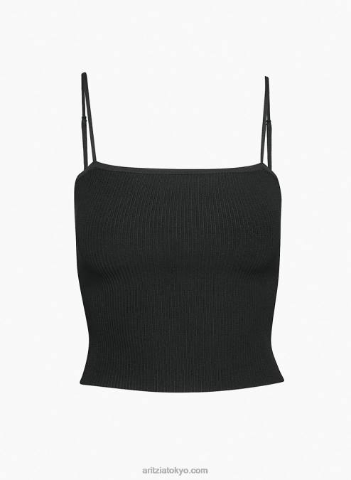 リブタンクトップ P2L80677 アリツィアスカルプトニットキャミタンク