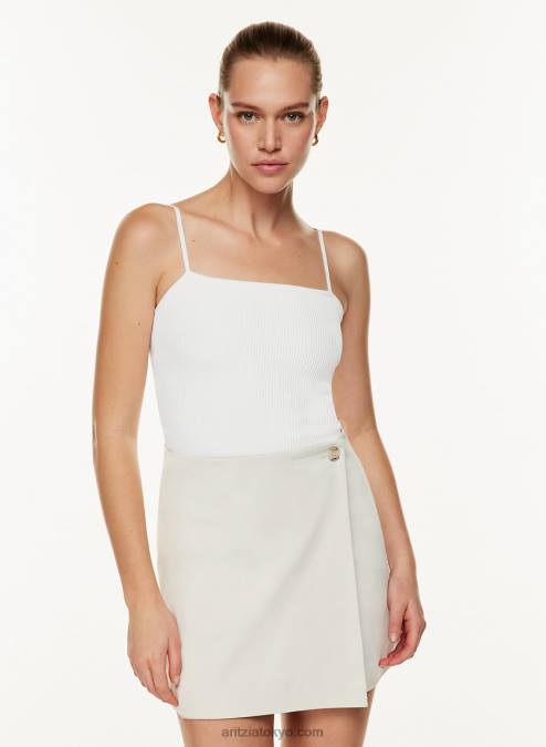 リブタンクトップ P2L80678 アリツィアスカルプトニットキャミタンク