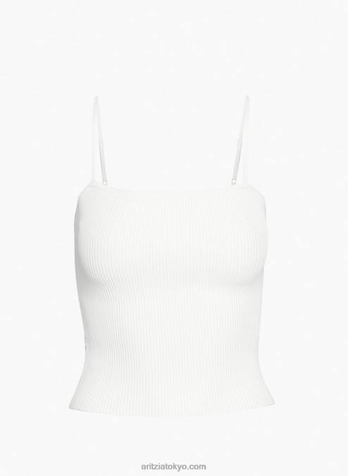 リブタンクトップ P2L80678 アリツィアスカルプトニットキャミタンク