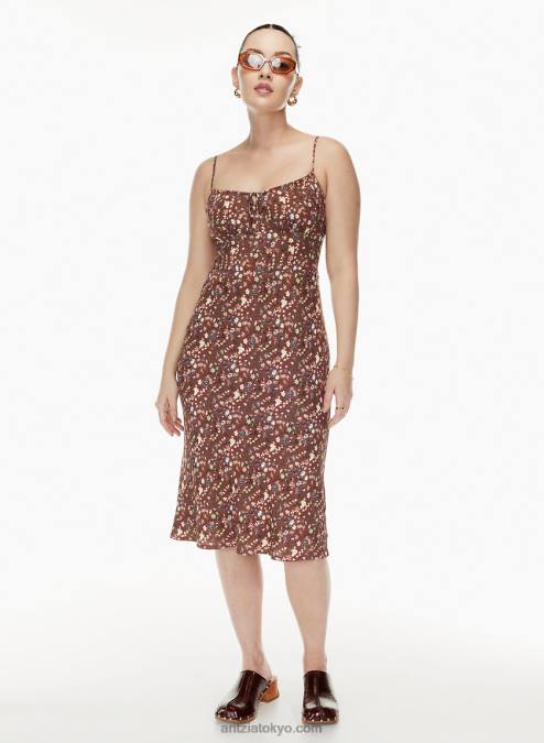 ギャザーバストミディドレス P2L806816 Aritzia Bellow ミディドレス