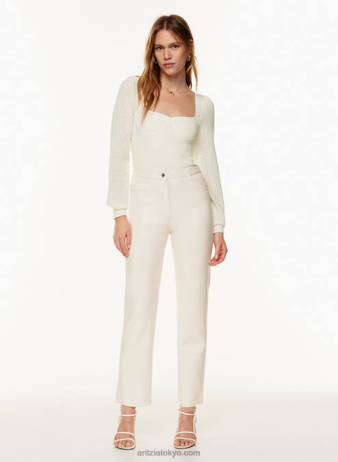 ハイウエスト ビーガン レザー パンツ P2L807144 Aritzia The Melina Pant