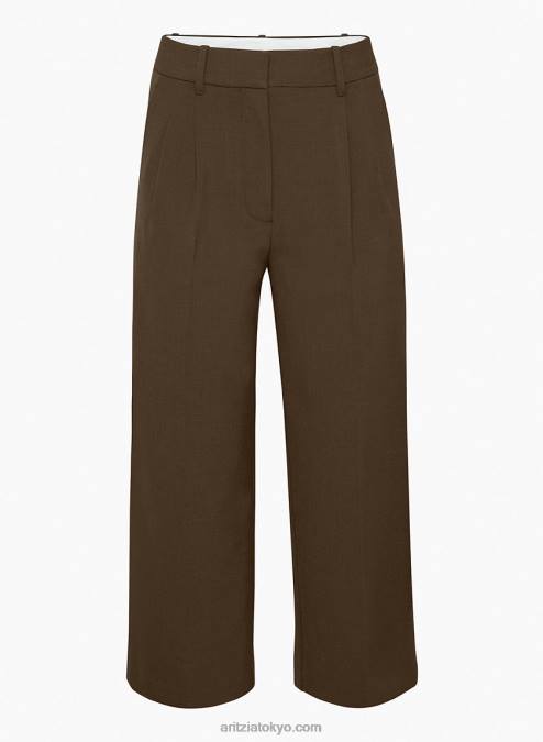 クロップド ハイウエスト ワイドレッグ パンツ P2L807442 Aritzia The Effortless Cropped Pant
