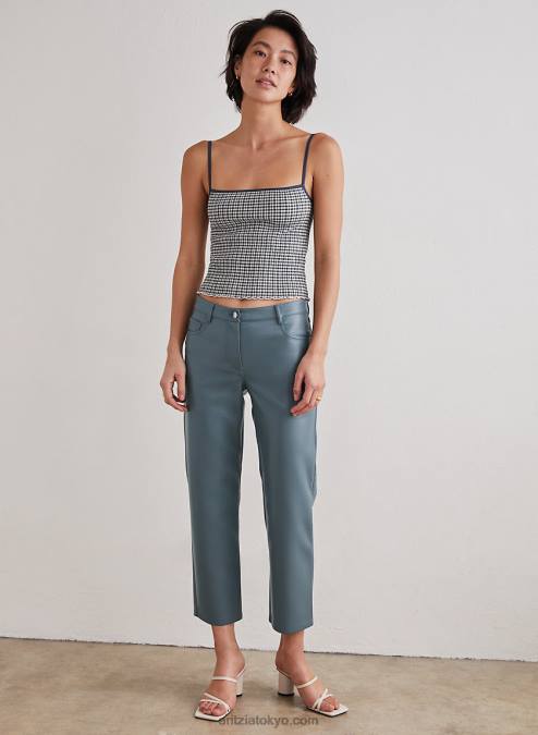 ローライズ クロップド ヴィーガン レザー パンツ P2L807886 Aritzia Melina ローライズ クロップド パンツ
