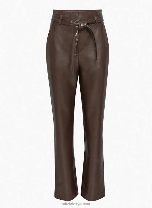 タイフロント ビーガン レザー パンツ P2L807908 アリツィア ベルテッド パンツ