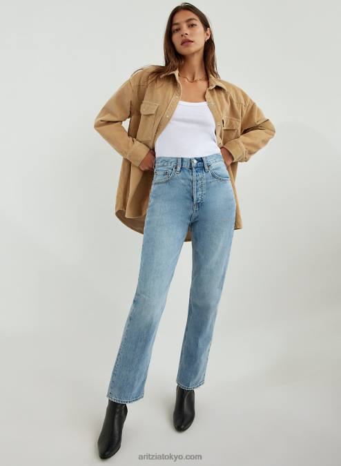 ハイウエスト ルーズ ジーンズ P2L808062 Aritzia The Joni ハイライズ ルーズ
