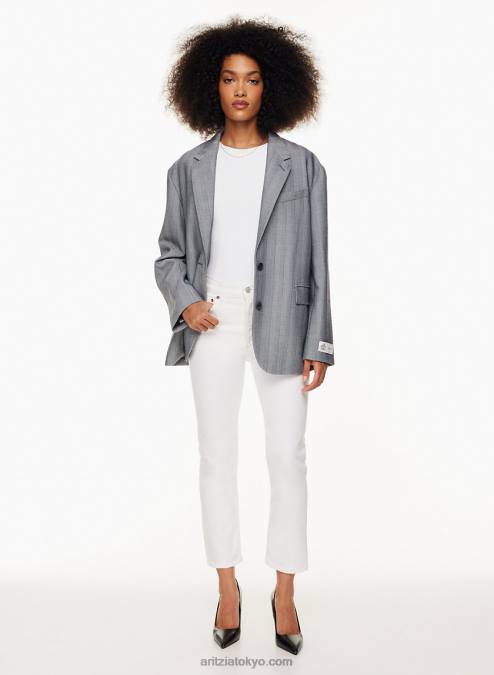 ハイウエスト クロップド ジーンズ P2L808093 Aritzia Riley Stretch Jeans