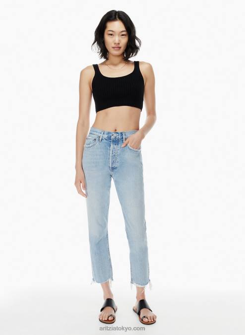 ハイウエスト クロップド ジーンズ P2L808146 Aritzia Riley Jean