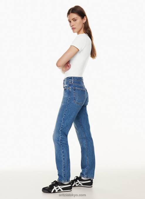 ハイウエストストレートジーンズ P2L808157 Aritzia 501 Jeans
