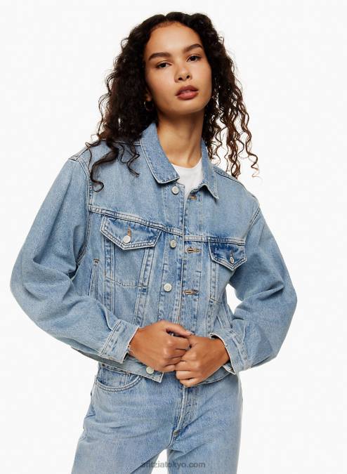 シュランクン デニム ジャケット P2L808191 Aritzia Shrunken Charli Jacket