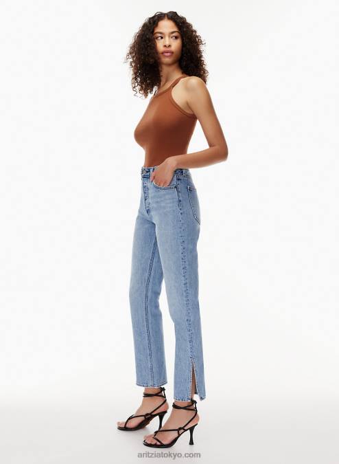 スーパー ハイウエスト スプリット ヘム ジーンズ P2L808308 Aritzia The Joni ハイライズ スプリット 28L