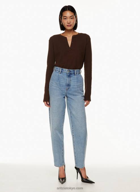 ハイウエスト プリーツ テーパード ジーンズ P2L808313 Aritzia The Luanne ハイライズ テーパード 30L