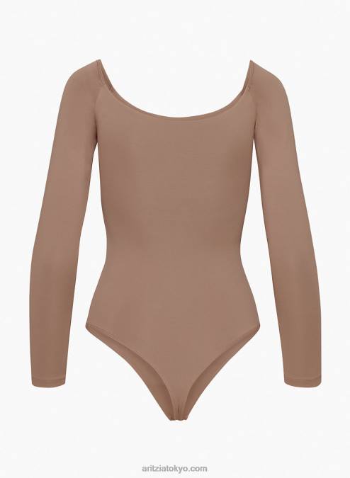 オフショルダーボディスーツ P2L80851 Aritzia Contour Off-Shoulder Longsleeve Bodysuit