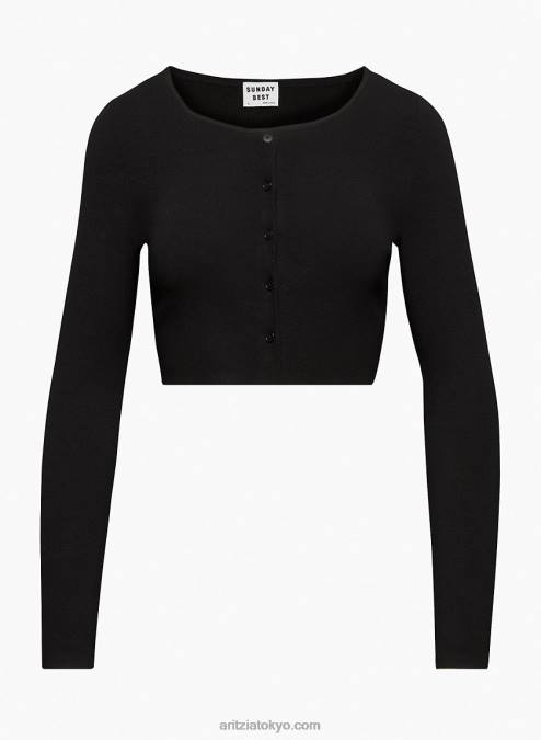 クロップド ボタンアップ カーディガン P2L80893 Aritzia Izzy カーディガン