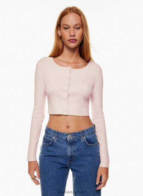 クロップド ボタンアップ カーディガン P2L80894 Aritzia Izzy カーディガン