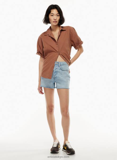 ハイウエスト ルーズ デニム ショーツ P2L809522 Aritzia The Joni Loose Short