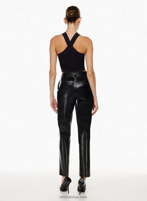 リブホルタートップ P2L80975 Aritzia Sculpt Knit Criss Cross Cropped Tank