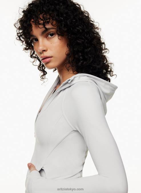 Slim-Fit Zip-Up Hoodie P2L80939 Aritzia Tna Swan Zip Hoodie
