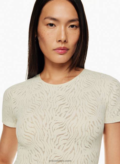 Tシャツ レースボディスーツ P2L801396 Aritzia Shapelace Crew Bodysuit