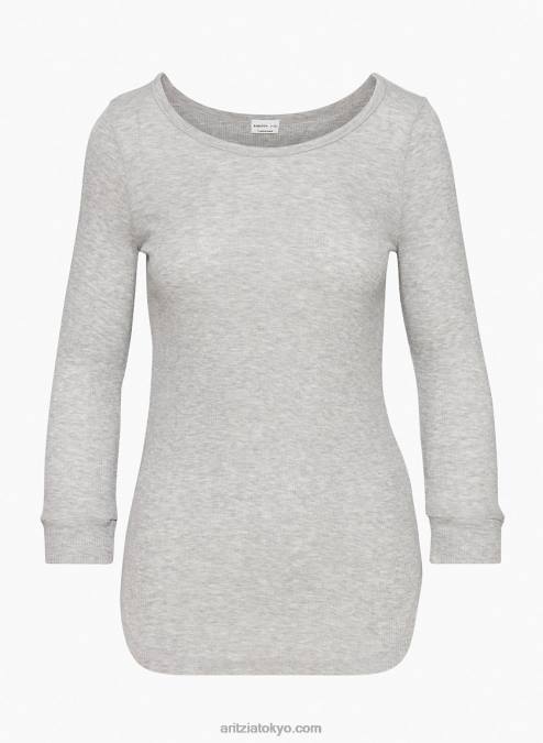 ボートネック 3/4 スリーブ ラグジュアリー ティー P2L802521 Aritzia Testino ロングスリーブ