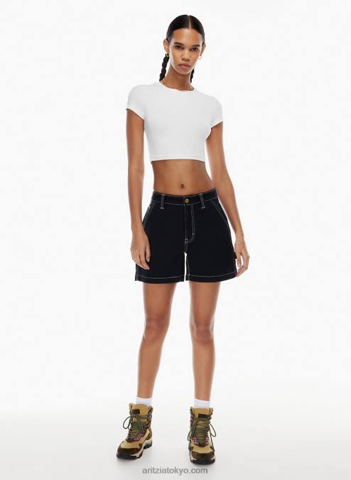 Aritzia Chill Ortiz クロップド クルーネック Tシャツ P2L80338