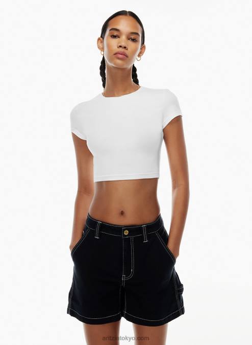 Aritzia Chill Ortiz クロップド クルーネック Tシャツ P2L80338