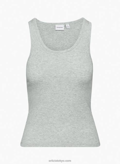 リブ スクープネック タンク P2L801029 Aritzia Venti タンク