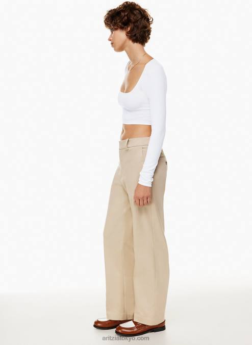 シームレス クロップド ロングスリーブ P2L801070 Aritzia シームレス リブケージ ロングスリーブ