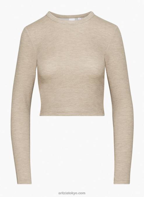 ワッフルニット クルーネック ロングスリーブ P2L801195 Aritzia Wafflex Crew Longsleeve