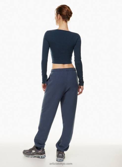 ワッフルニット クロップド ロングスリーブ P2L801271 Aritzia Wafflex スクープネック ノッチ ロングスリーブ