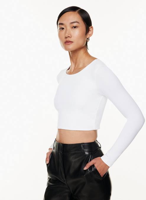 クロップド クルーネック ロングスリーブ P2L801474 Aritzia Contour Crew クロップド ロングスリーブ