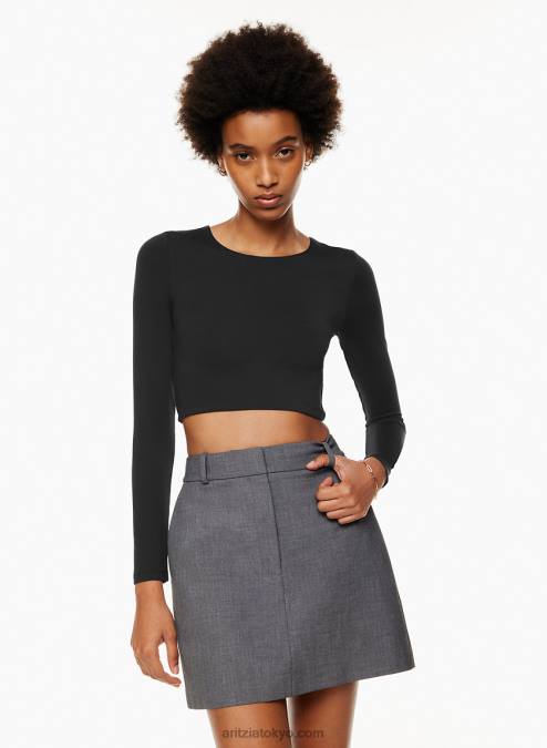 クロップド クルーネック ロングスリーブ P2L801476 Aritzia Contour Crew クロップド ロングスリーブ