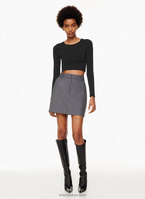 クロップド クルーネック ロングスリーブ P2L801477 Aritzia Contour Crew クロップド ロングスリーブ